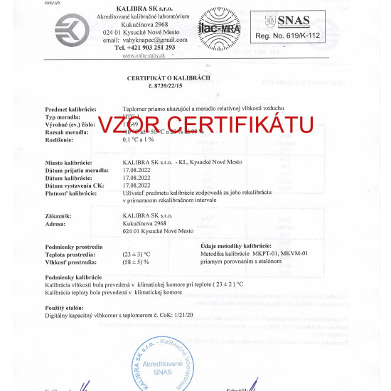 Kalibrovaný vpichový teplomer Greisinger GMH 3710 s certifikátom o kalibrácii v bodoch -25, 0, 100 °C